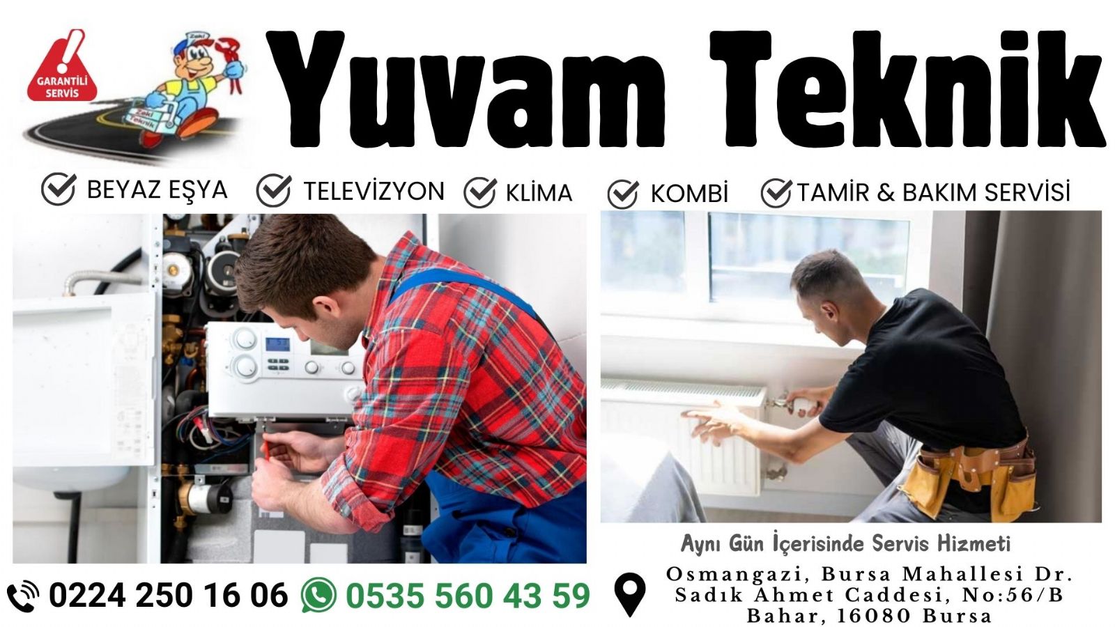 Bursa kombi bakım petek temizleme